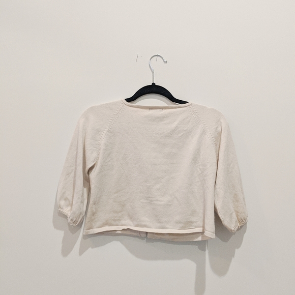 $$$ George three-quarter sleeve sweater cream S - Picture 4 of 4